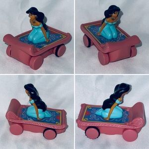2004 Princess Jasmine Magic Carpet 3" McDonald's EUROPE Figure Disney Aladdin